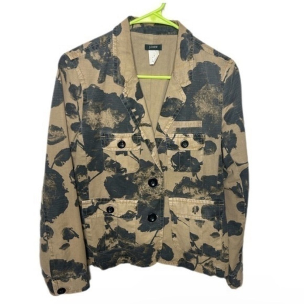 J.Crew Floral Camo 5 Pocket‎ utility Jacket
sz S
